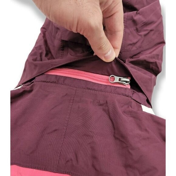 The North Face Hyvent Hooded Dual Layer Lined Rain Zip Jacket Womens Medium - Picture 3 of 11